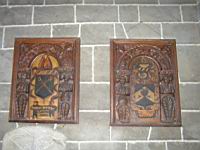 Clonfert - Cathedrale romane - Panneaux de bois